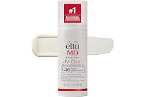 UV Clear Face Sunscreen with Zinc Oxide, Oil-Free, SPF…