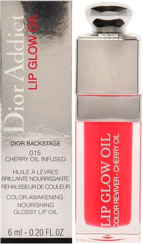 Dior Addict Lip Glow Oil - 015 Cherry Lip Oil Women…