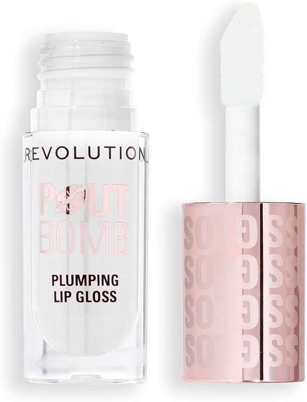 Pout Bomb Plumping Lip Gloss, Glaze Clear