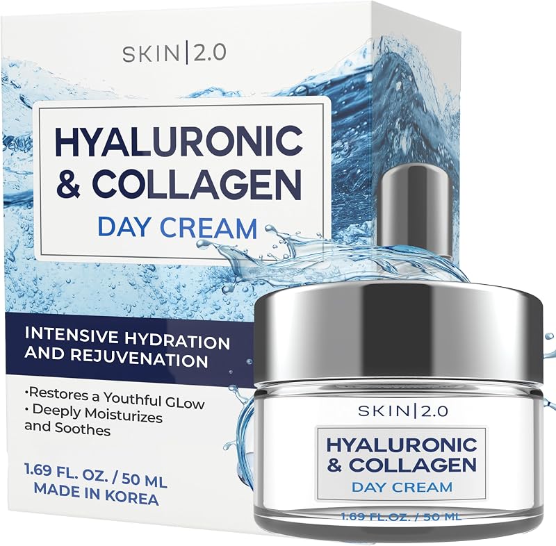 2.0 Hyaluronic Acid and Collagen Face Moisturizer –…