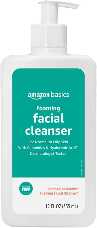 Foaming Facial Cleanser with Ceramides and Hyaluronic…