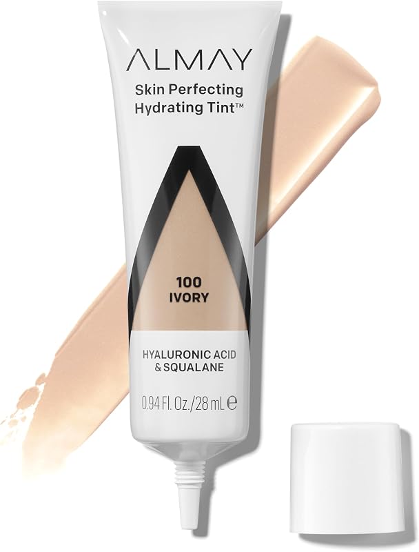 Skin Perfecting Hydrating Tint Foundation, 100 Ivory,…