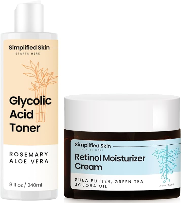 Acid Toner 8% + Retinol Cream for Face 2.5%